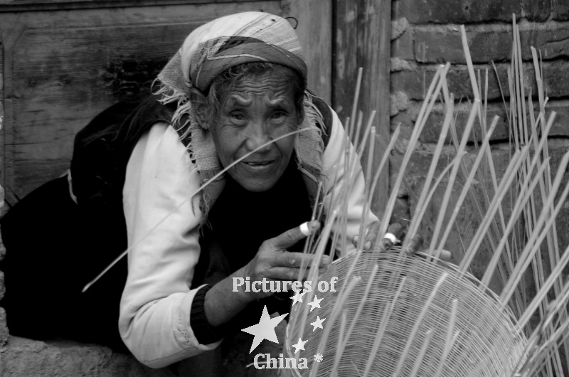 Woman with a basket