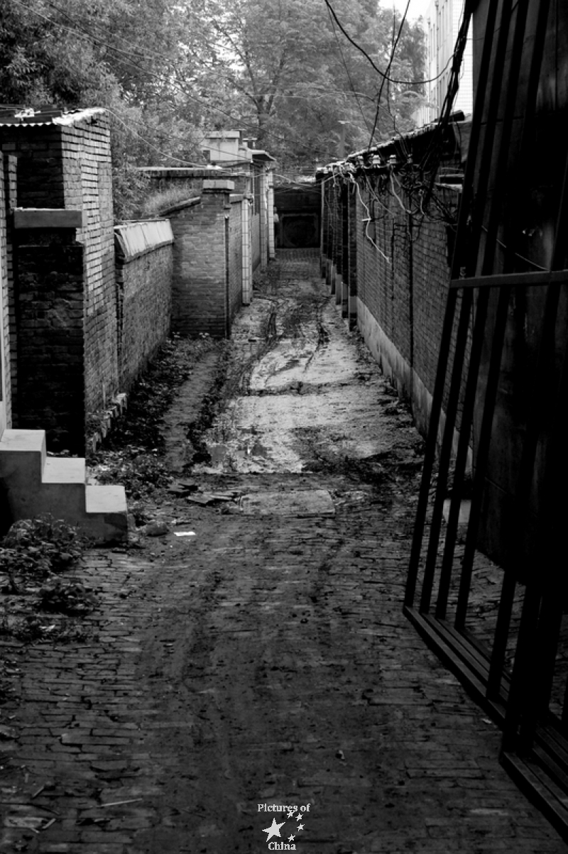 A dark alley