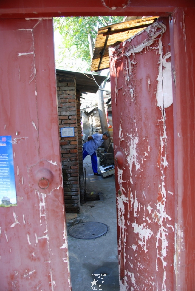 Door on a courtyard