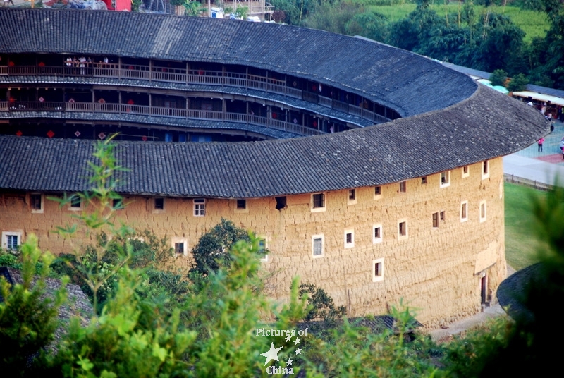 Sight from above a tulou