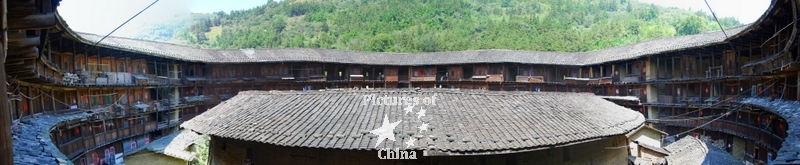 Panorama of a tulou