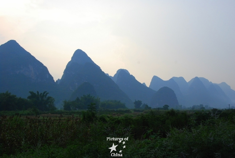 Wonderful landscape of karstic mounts