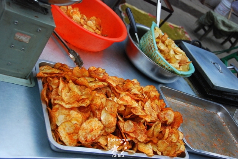 Homemade potatoes chips