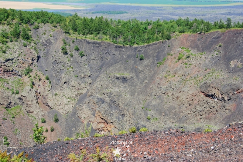 In the heart of the crater