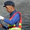 Beijing : Worker going out from earth