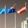 Qingdao : Olympics Flags