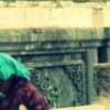 Beggar at the temple, Xining (Qinghai)