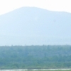 Volcano and poppies, Wudalianchi (Heilongjiang)