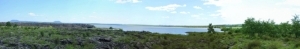 Lake on volcanoes